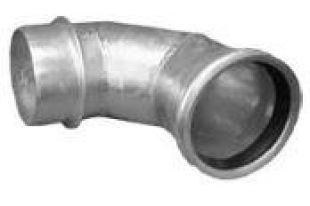 45 Degree Ringlock Elbow Male x Female (Galvanized Steel) Size 6 Inch