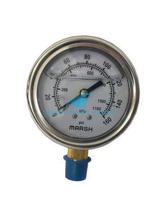 2.5" Sprinkler Pressure Gauge, Glycerin Filled (0-3000PSI)